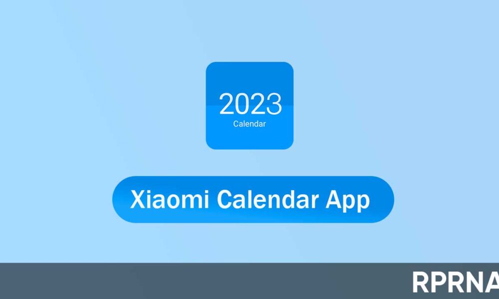 Xiaomi optimizing MIUI Calendar through September 2023 update RPRNA