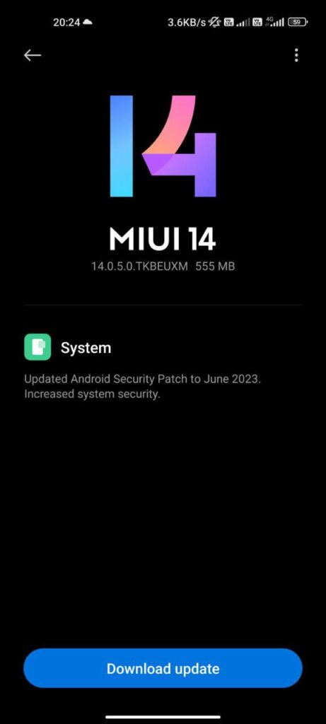 Xiaomi Mi 11 June 2023 update europe