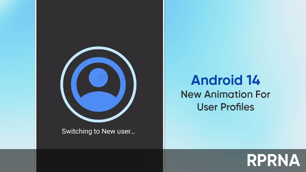 Android 14 animation user profiles