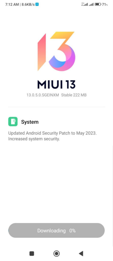 Redmi 10 May 2023 patch india