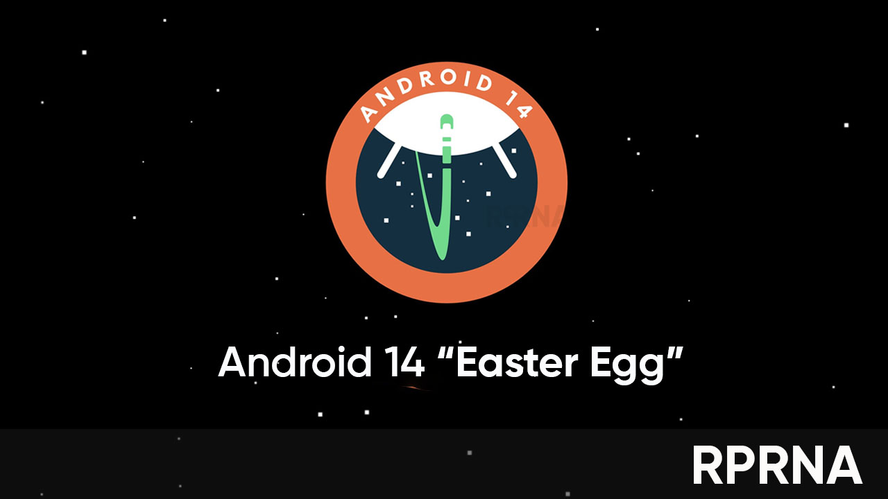 Android 14 space-themed Easter Egg