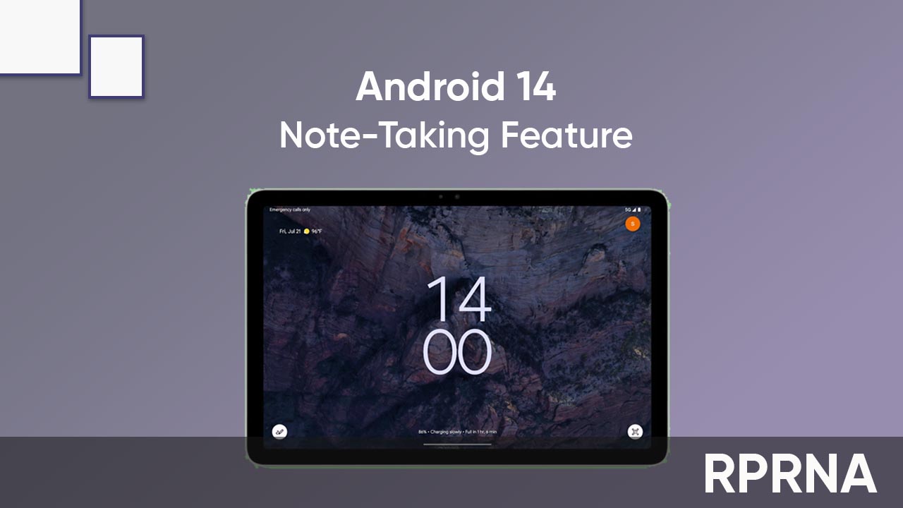 Android 14 notetaking feature