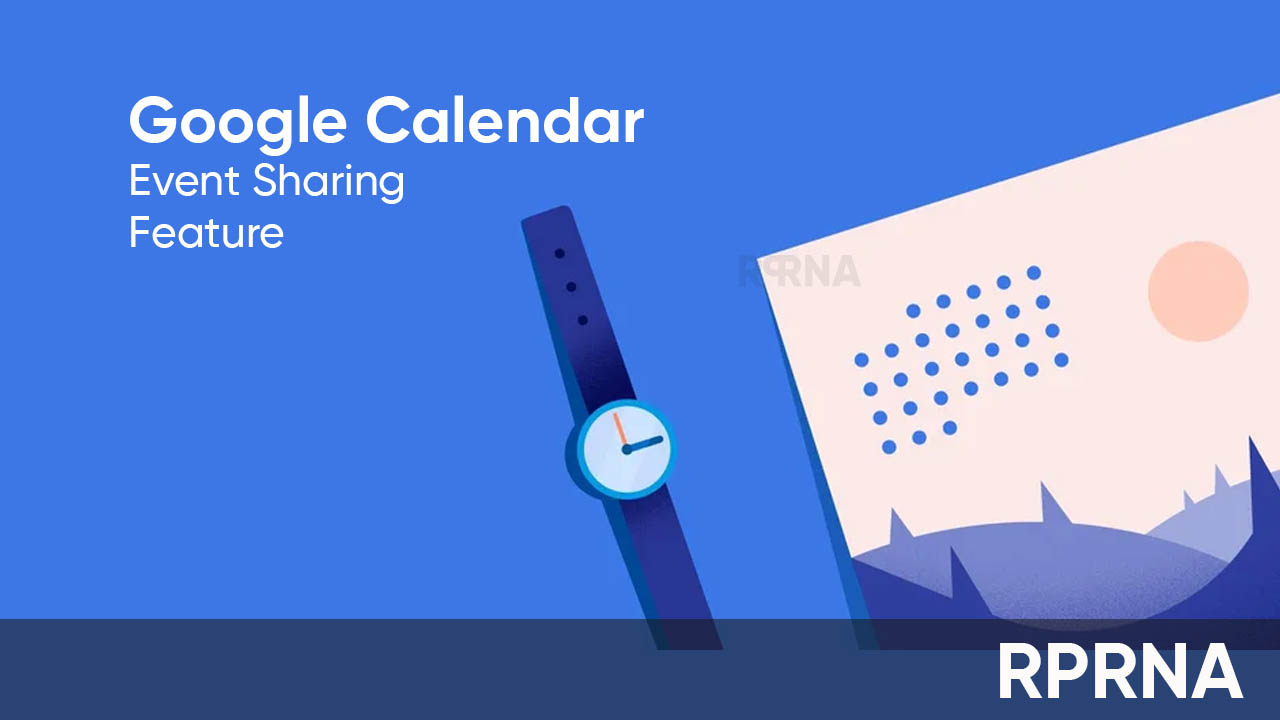 Google Calendar event sharing feature