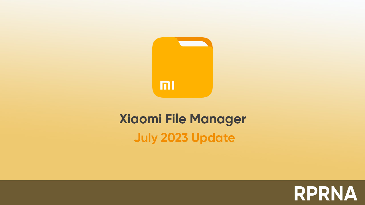 Xiaomi File Manager July 2023 update