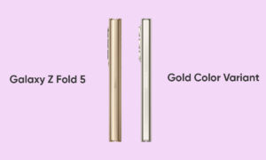 Samsung Galaxy Z Fold 5 gold color