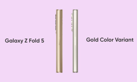 Samsung Galaxy Z Fold 5 gold color