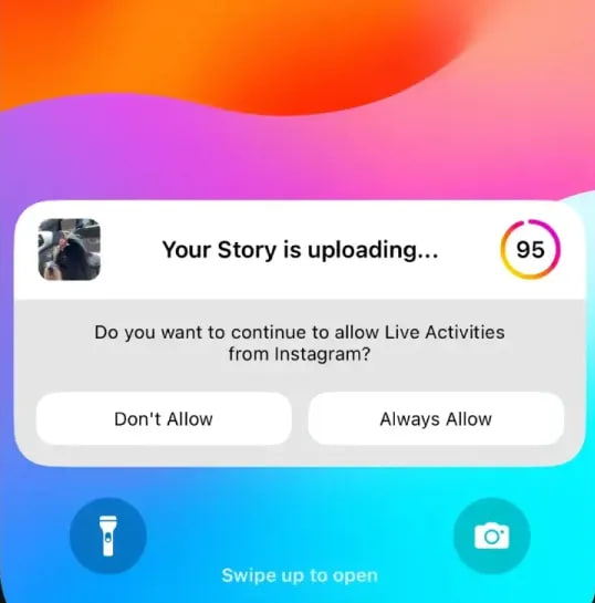 Instagram Live Activities