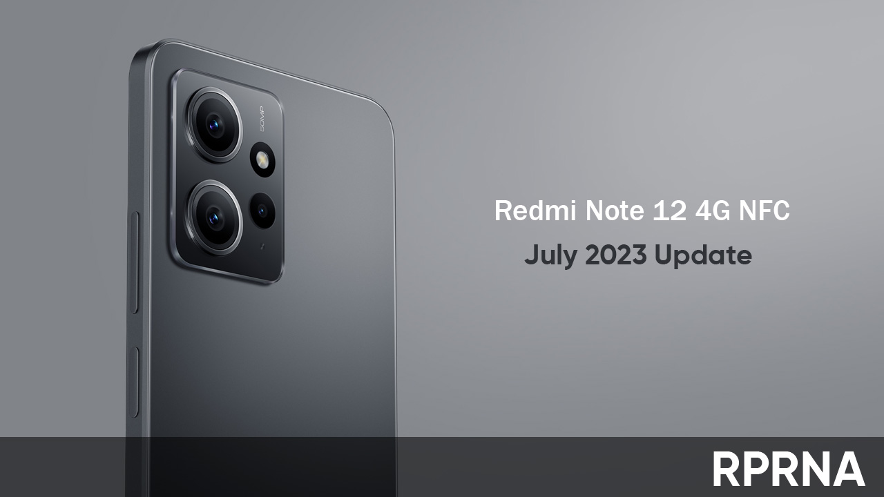 July 2023 update Redmi Note 12 4G