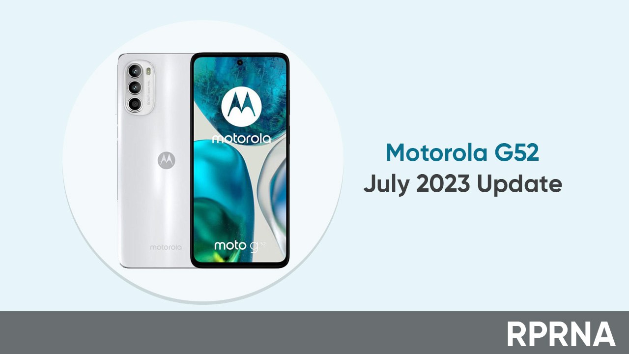 Motorola G52 July 2023 patch