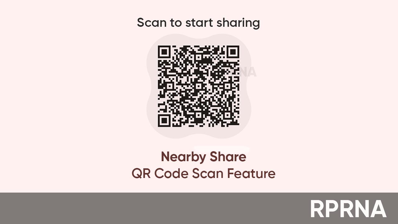 Nearby Share QR code feature