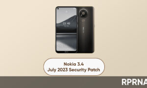 Nokia 3.4 July 2023 patch