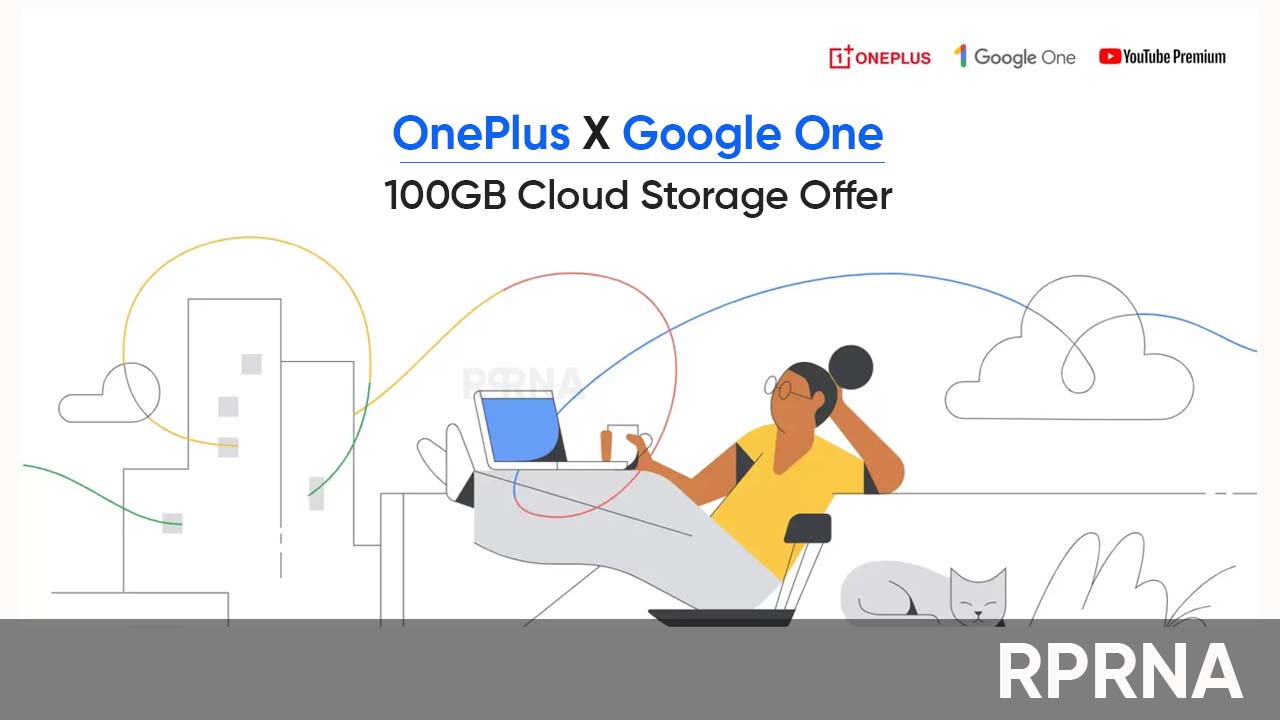 OnePlus 100GB cloud Google One