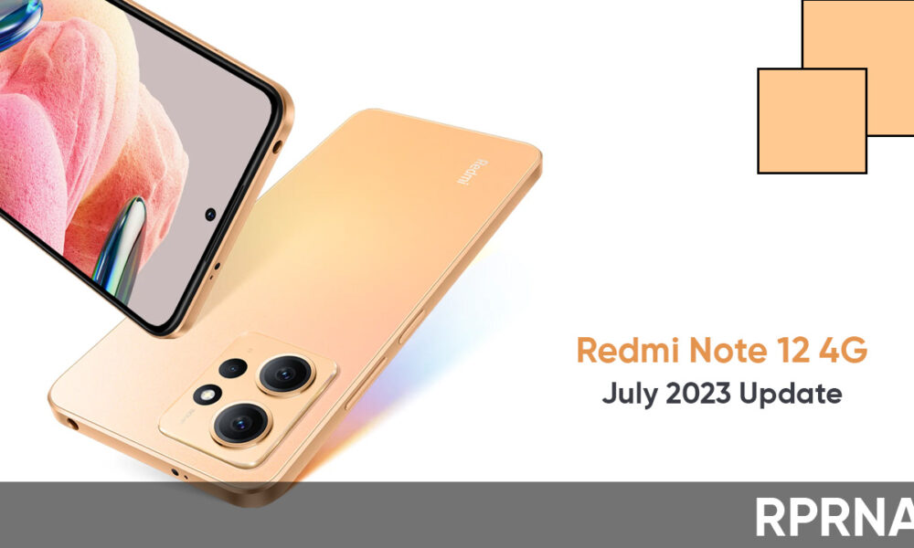 Redmi Note 12 4g Receiving July 2023 Miui Update In More Markets Rprna 2892