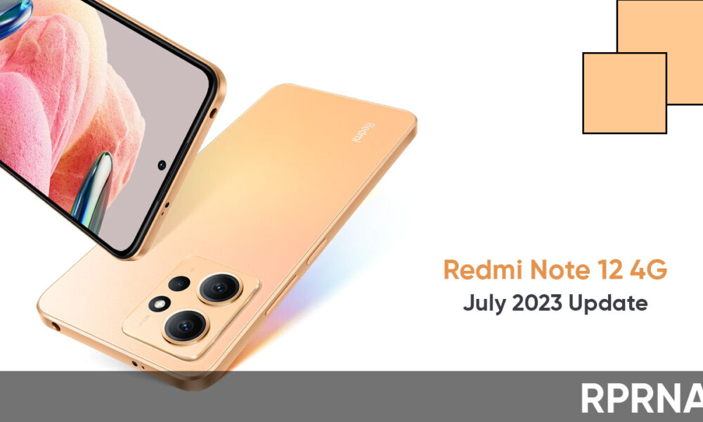 Redmi Note 12 4g Receiving July 2023 Miui Update In More Markets Rprna 1815