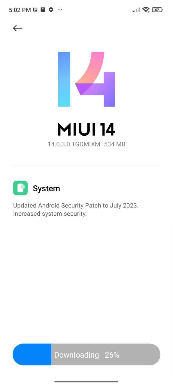 Redmi Note 11 Pro July 2023 update