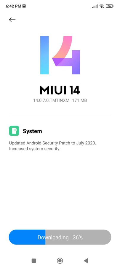 Redmi Note 12 July 2023 update India