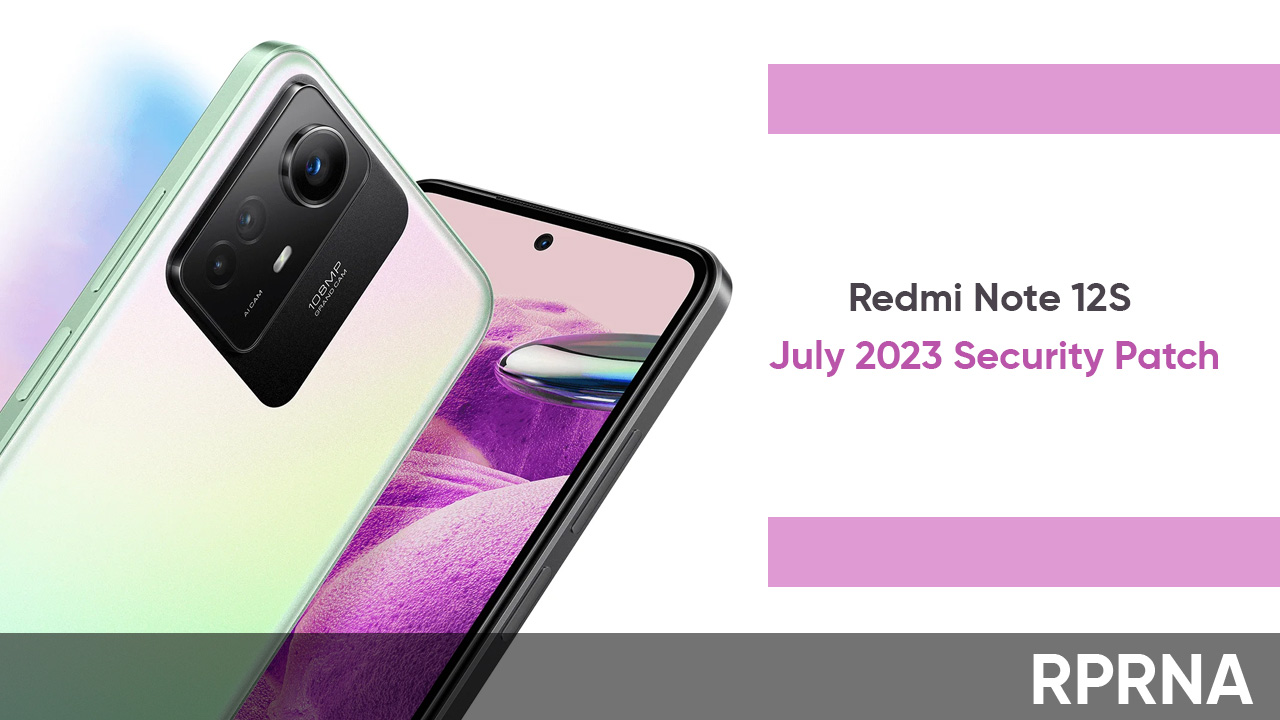 Redmi Note 12S July 2023 patch Europe