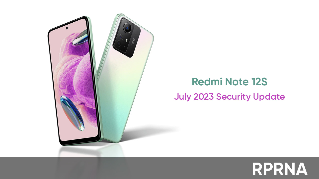 Redmi Note 12S July 2023 update