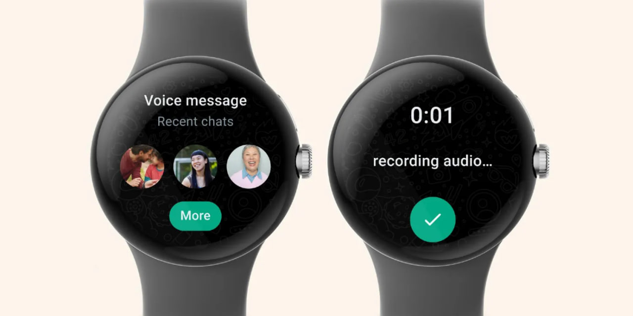 WhatsApp Wear OS 3 smartwatches