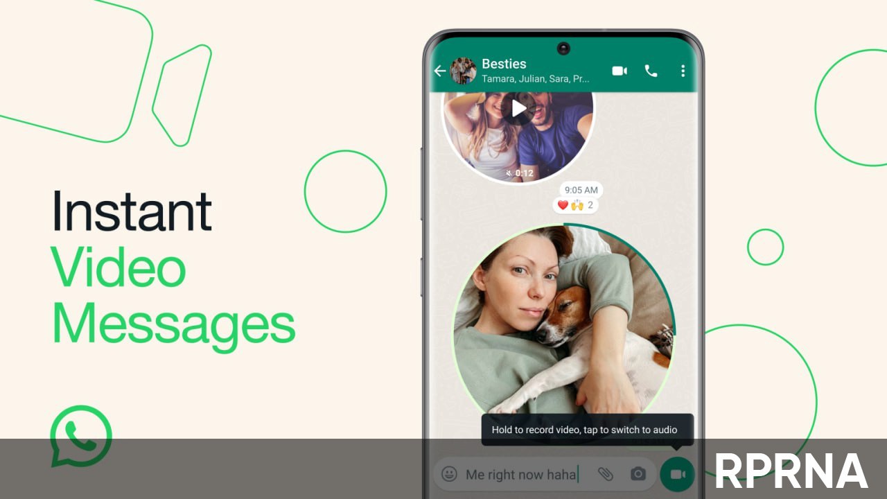 WhatsApp short video messages