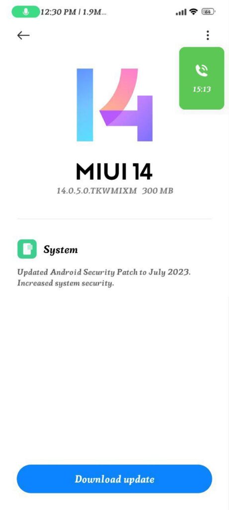  Xiaomi 11T global July 2023 patch