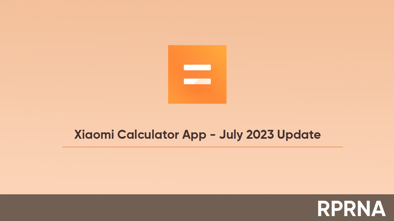 Xiaomi Calculator july 2023 update