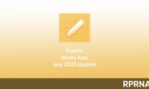 Xiaomi Notes July 2023 update