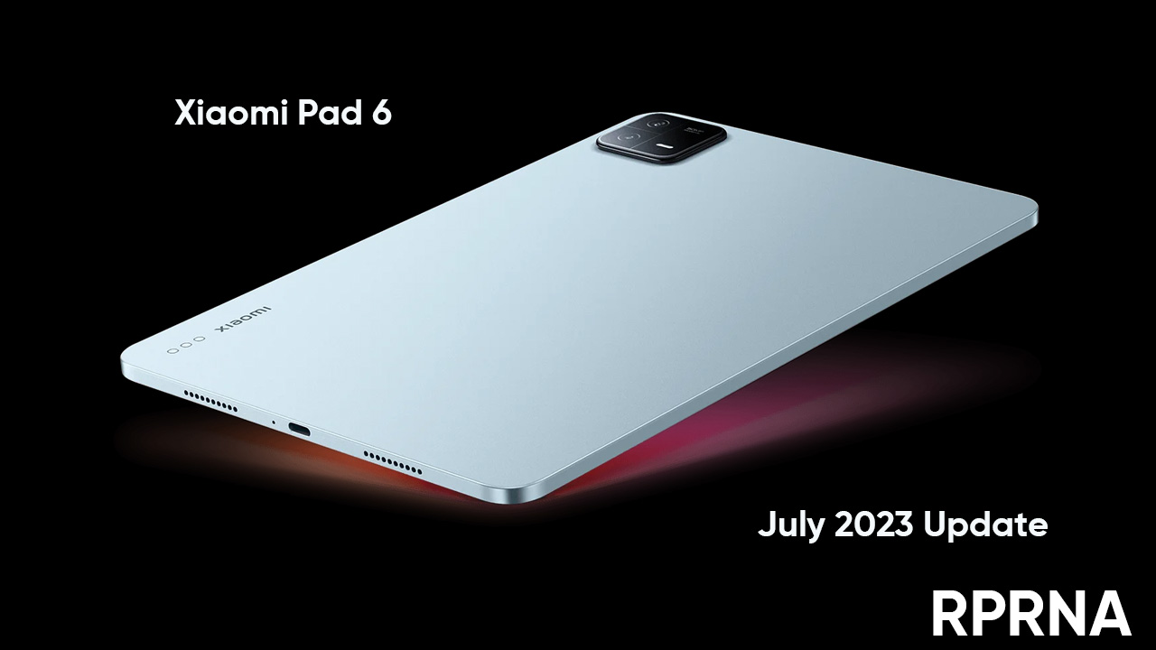 Xiaomi Pad 6 July 2023 update