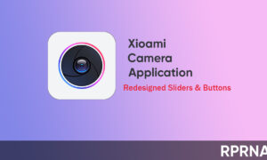 Xiaomi Camera redesigned sliders and buttons