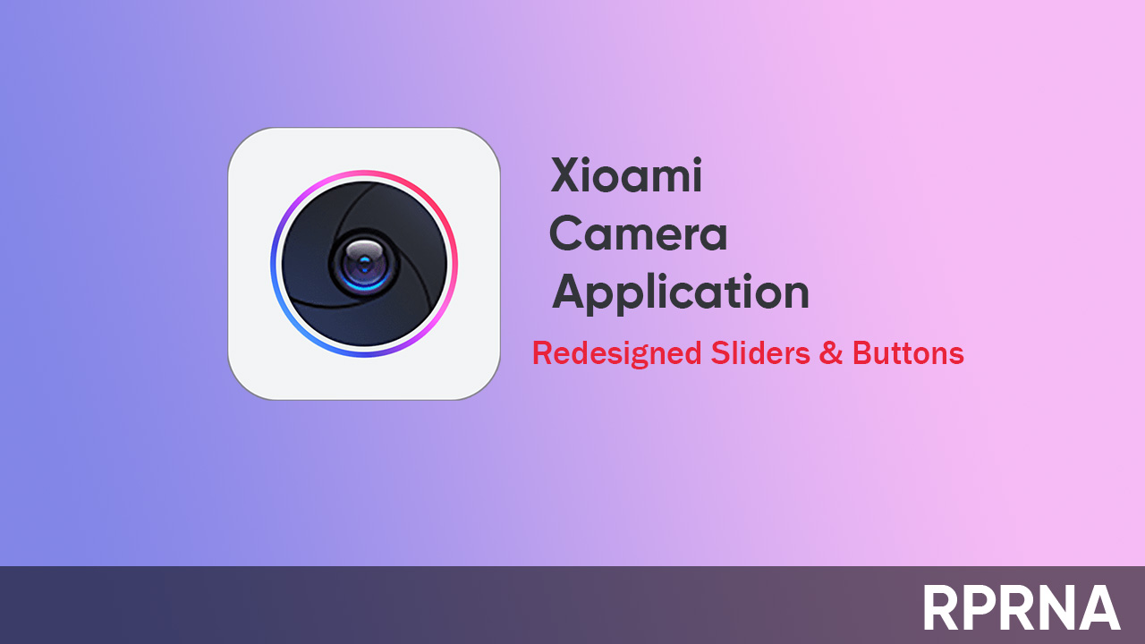 Xiaomi Camera redesigned sliders and buttons