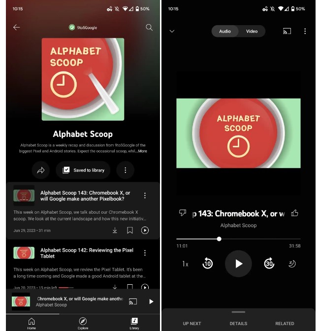 YouTube Music podcast support global