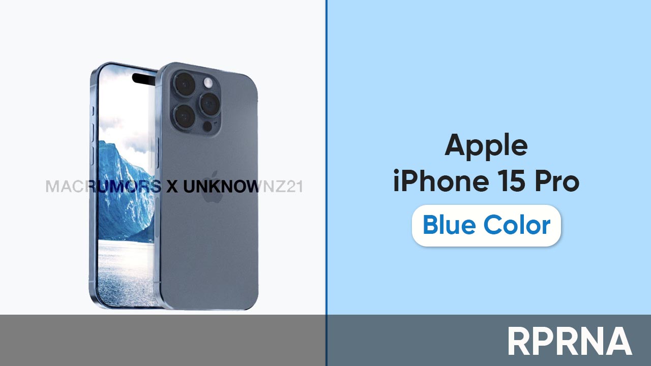 Apple iPhone 15 Pro blue