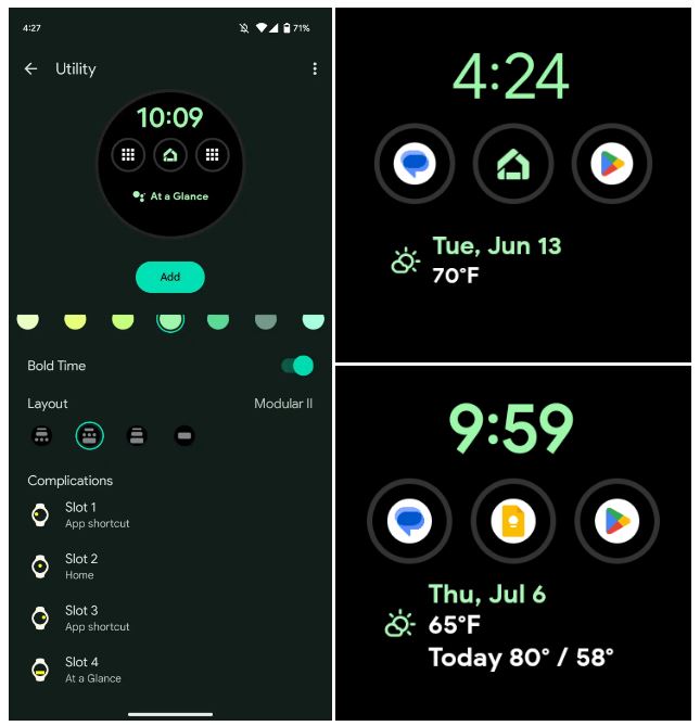 Google At a Glance Pixel Watch