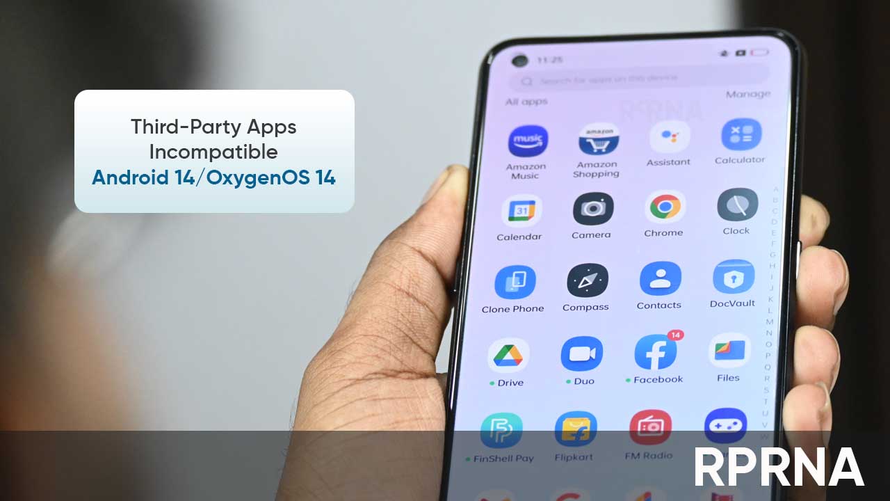 Android OxygenOS 14 third-party apps