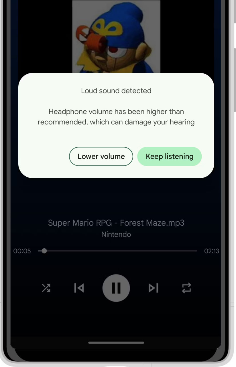 Android 14 hearing safety feature