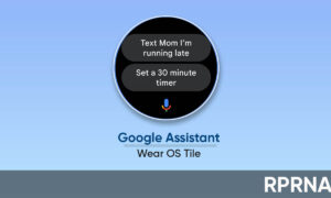 Google Assistant Wear OS tile shortcuts