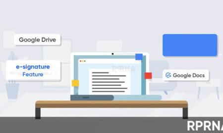 Google Docs Drive e-signature feature