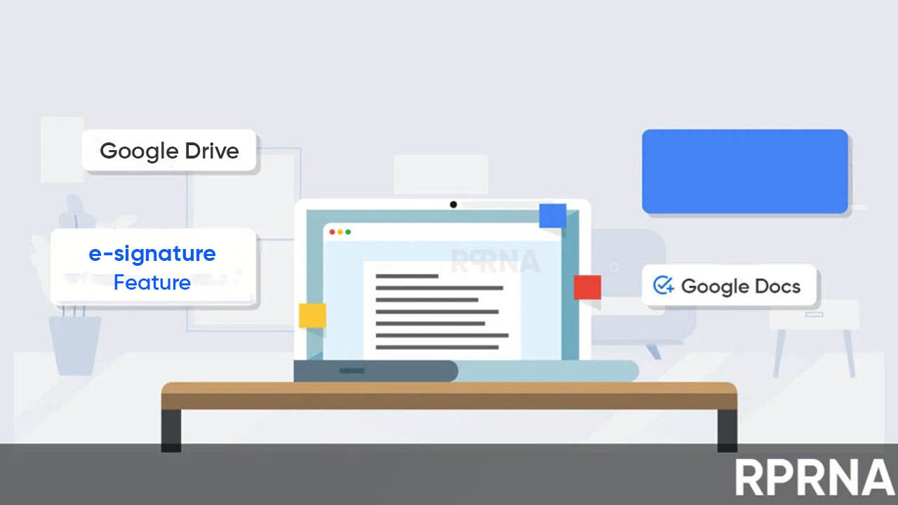 Google Docs Drive e-signature feature