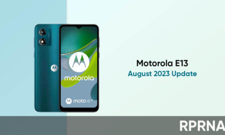 Motorola E13 August 2023 update