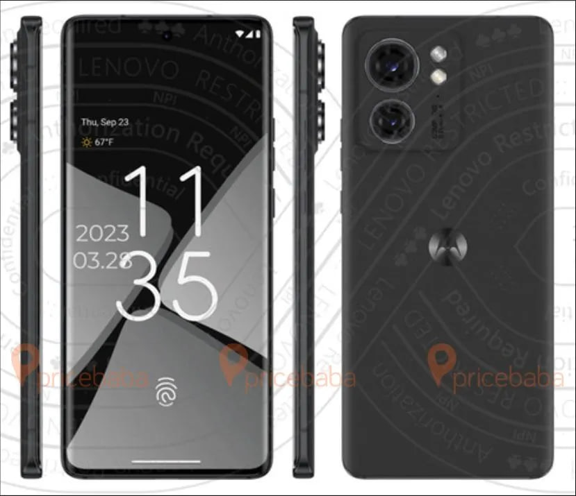 Motorola Edge 2023 render