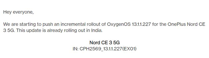 OnePlus Nord CE 3 camera optimizations