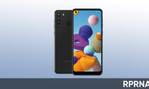 Samsung Galaxy A21 August 2023 update