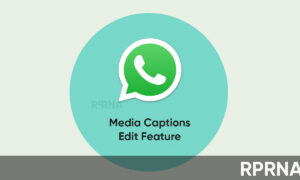 WhatsApp media caption editing feature