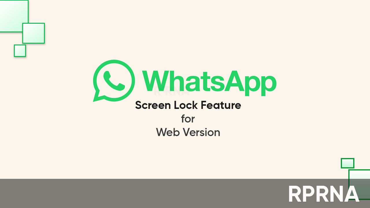 WhatsApp web screen lock feature