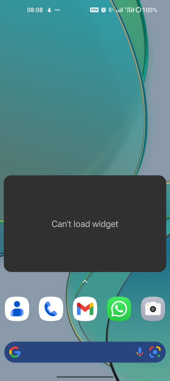 WhatsApp app widget issue update