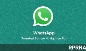 WhatsApp tweaked bottom navigation bar