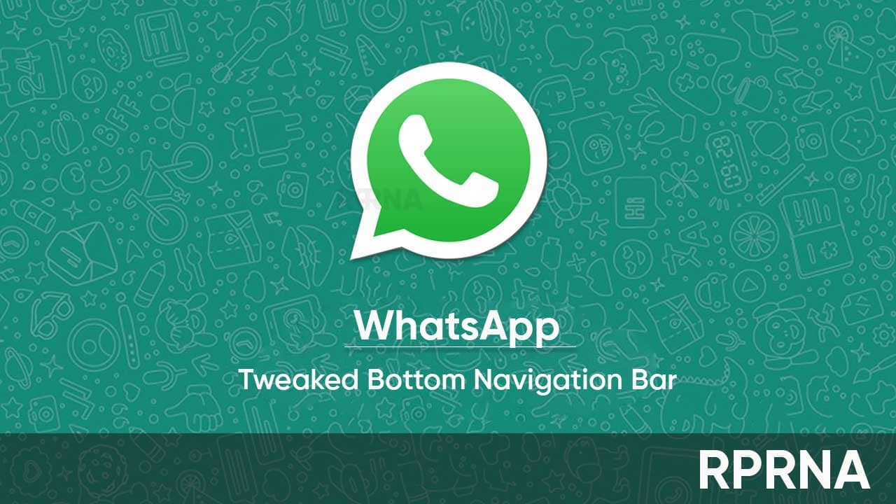 WhatsApp tweaked bottom navigation bar