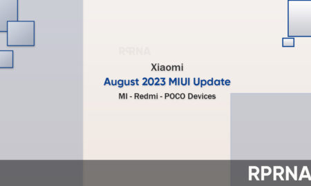 Xiaomi August 2023 update devices