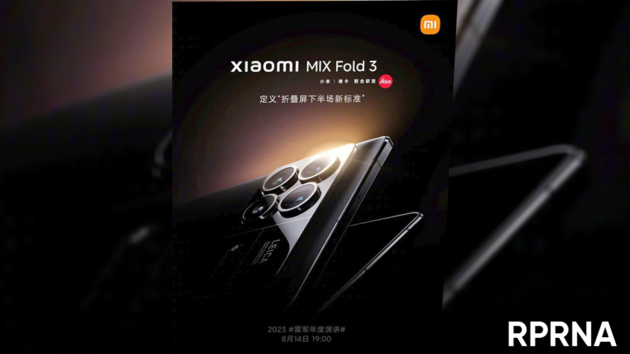 Xiaomi MIX Fold 3 August 14