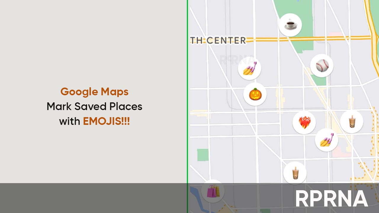 Google Maps favorite places emojis